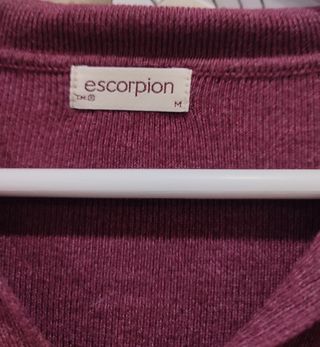 Jersey Escorpio Granate Lana Amplio