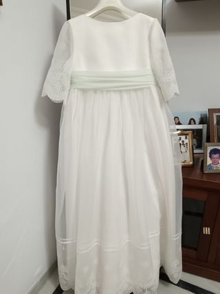 Traje de Comunión Blanco con Lazos