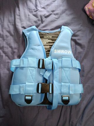 Chaleco salvavidas neopreno azul ajustable