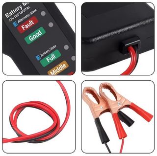 Comprobador de Bateria y Alternador Coche y Moto