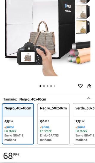 Caja de luz para fotografía profesional 