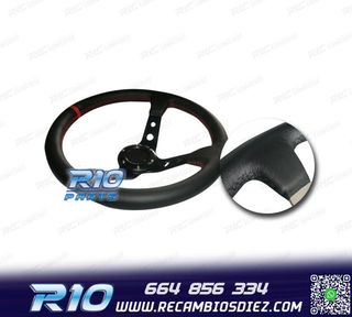 VOLANTE INVERTIDO LOOK OMP PIEL SINTETICA NEGRO BRAZOS NEGRO