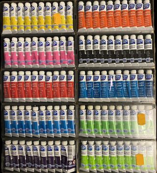 5 astucci Tempera Gouache da 10 ml (50 pezzi)