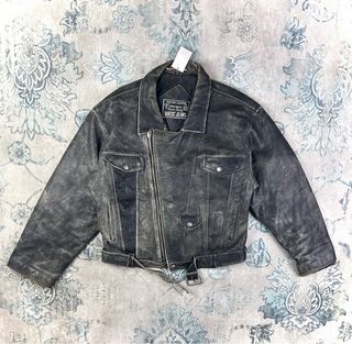 Chaqueta Cuero Vintage Guess x George Marciano