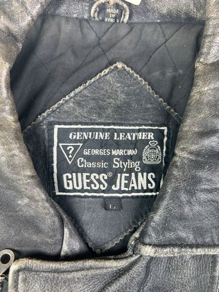 Chaqueta Cuero Vintage Guess x George Marciano