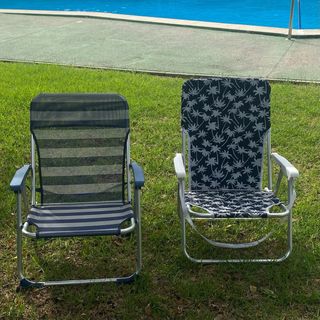 2 Sillas Playa Plegables Nuevas