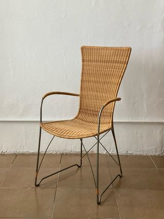 Silla mimbre diseño japonés