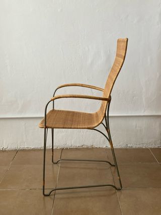 Silla mimbre diseño japonés