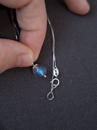 Collana Argento e Labradorite Naturale