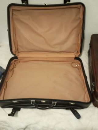 2 Maletas de Cuero Grandes para viajes.. Vintage..