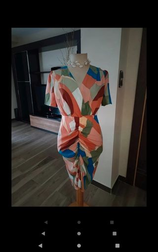 Vestido estampado multicolor