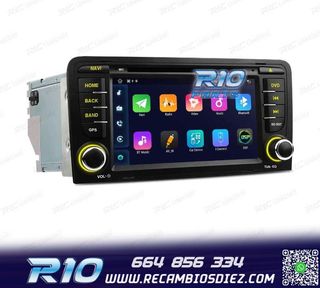 RADIO GPS ANDROID 12 AUDI A3 8P 8PA USB GPS TACTIL HD OCTA-C