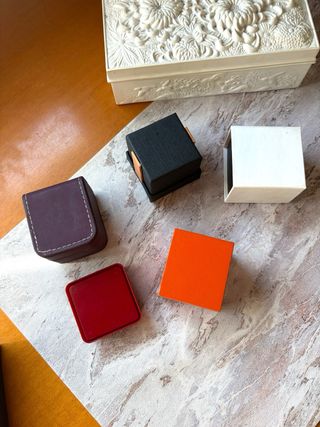 LOTE 5 CAJAS PARA JOYAS PEQUEÑAS