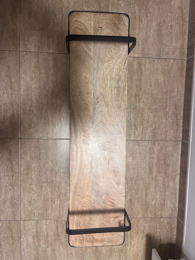 Estantería madera y metal 3 niveles