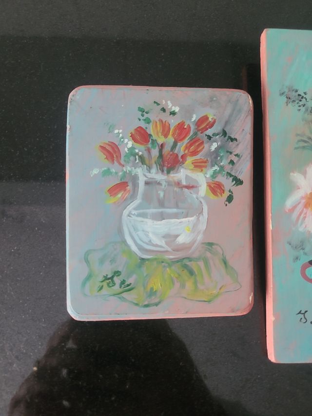 Cuadritos pintados a mano