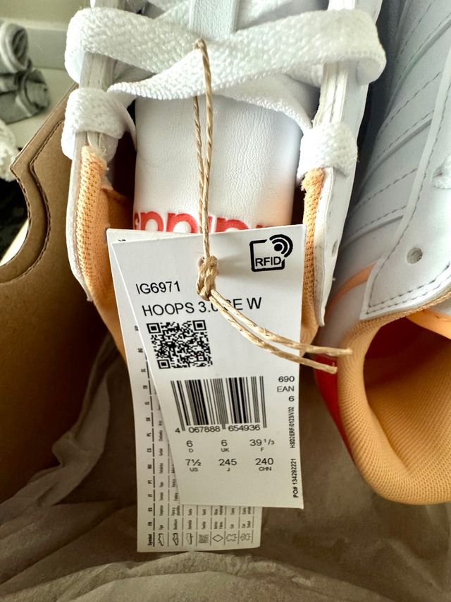 Zapatillas Adidas Mujer Hoops 3.0 Talla 39.5