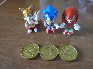 Figuras Sonic 25 Aniversario TOMY + Monedas