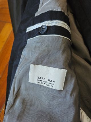 Traje Zara Negro Hombre