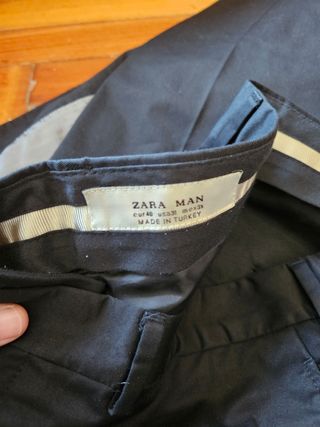 Traje Zara Negro Hombre