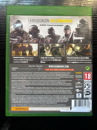 Rainbow Six Siege Xbox One
