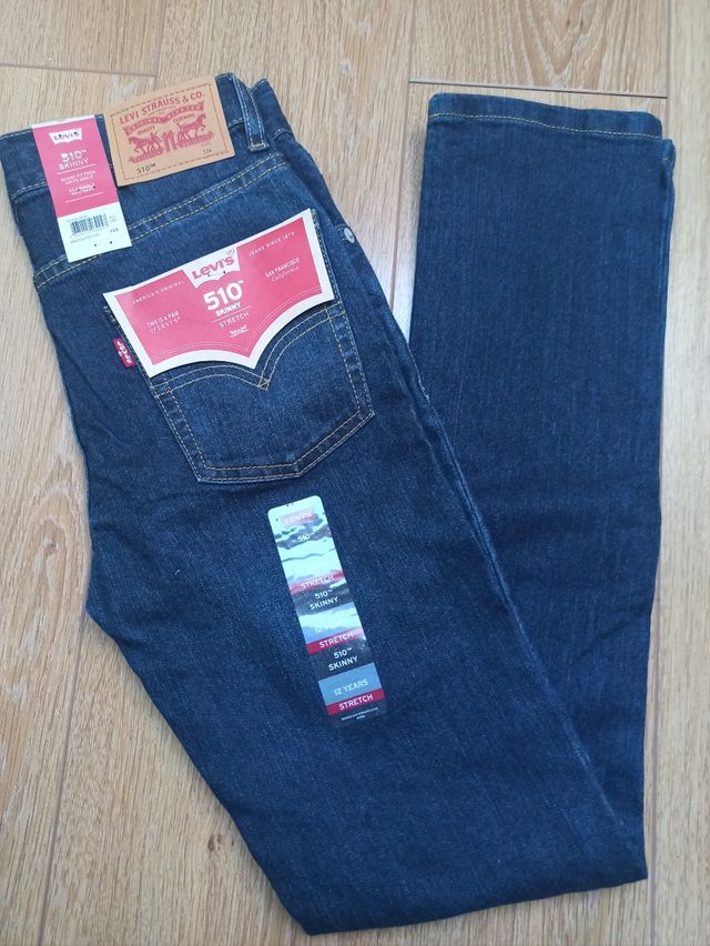 Vaqueros Levi's 510 Skinny Elásticos T.12