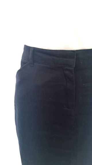 Falda Mango Midi Talla 38 Negra