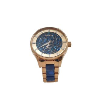 RELOJ PULSERA INVICTA ANGEL24662 AZUL DORADO