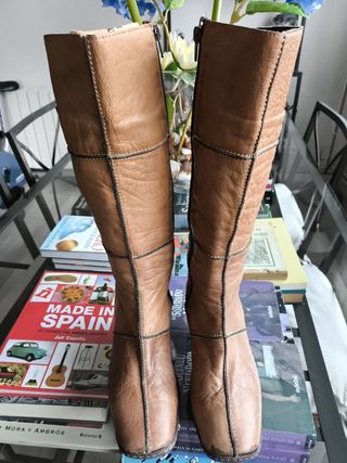 Botas Alpe piel marrones altas