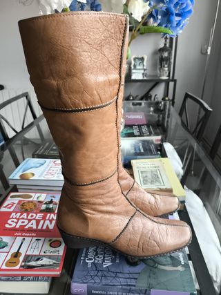 Botas Alpe piel marrones altas