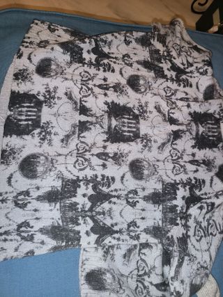 Rebeca clásica estampada manga francesa