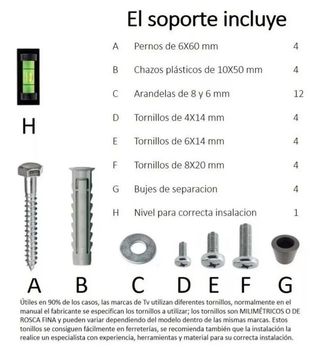 SOPORTE TV ALTA CALIDAD HASTA 65 PULGADAS..
