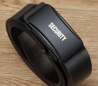 Cintura finta pelle con fibbia SECURITY