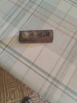 Pesas de báscula antiguas de madera