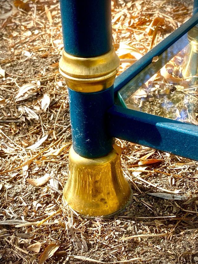 Set 5 Muebles Auxiliares en metal y cristal