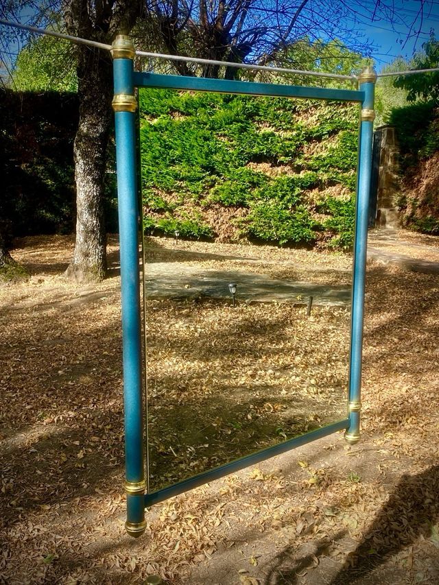 Set 5 Muebles Auxiliares en metal y cristal