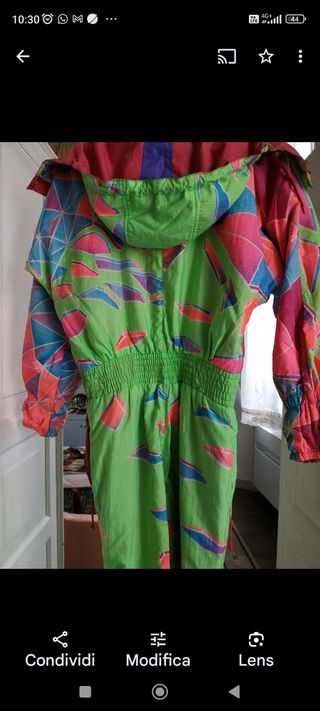 Tuta da sci colorata anni 80/90