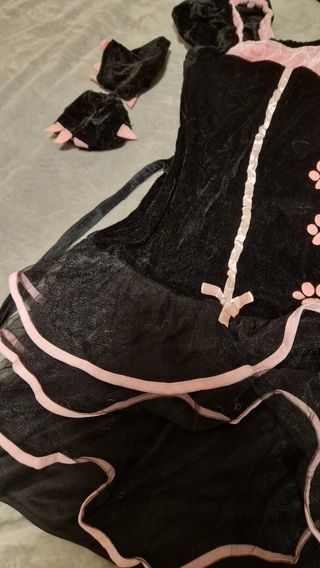 Disfraz de Gato Negro y Rosa