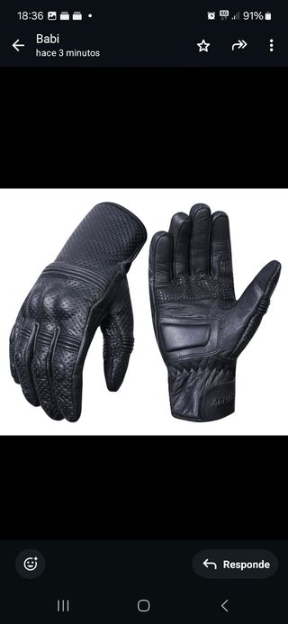 Guantes de moto negros