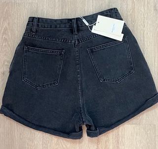 Pantalón corto Matchpoint negro tiro alto Talla S