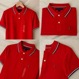 POLO TOMMY HILFIGER ROJO HOMBRE