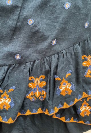 Vestido Sfera bordado azul
