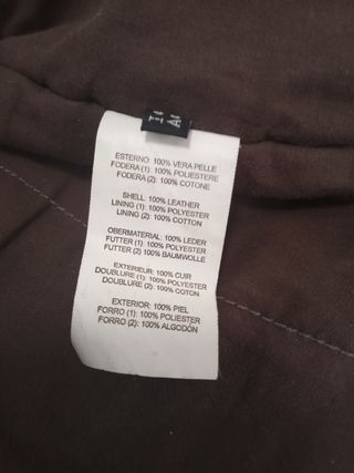 Cazadora de cuero auténtico Moto. Liquidación 