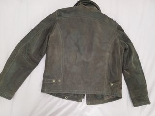 Cazadora de cuero auténtico Moto. Liquidación 