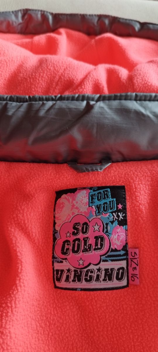 Chaqueta VINGINO acolchada gris con capucha