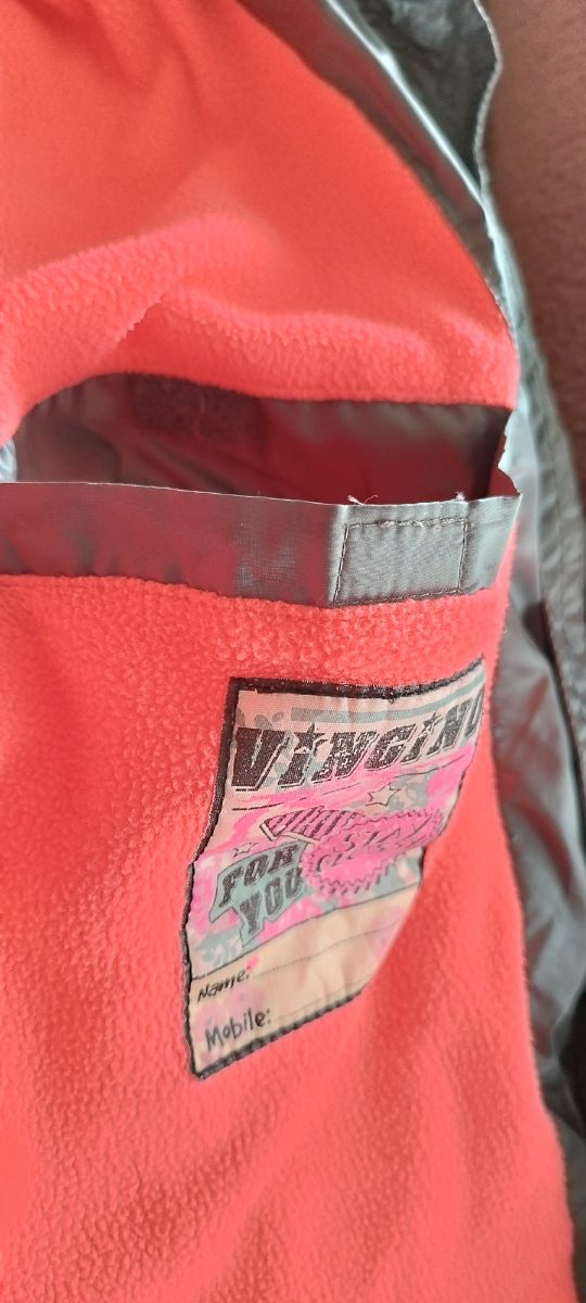 Chaqueta VINGINO acolchada gris con capucha