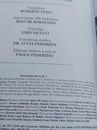Volume 5 di Monster deluxe prima ed ITA