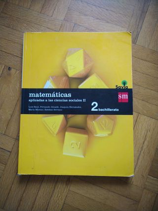 Libro matemáticas 2 bachillerato 
