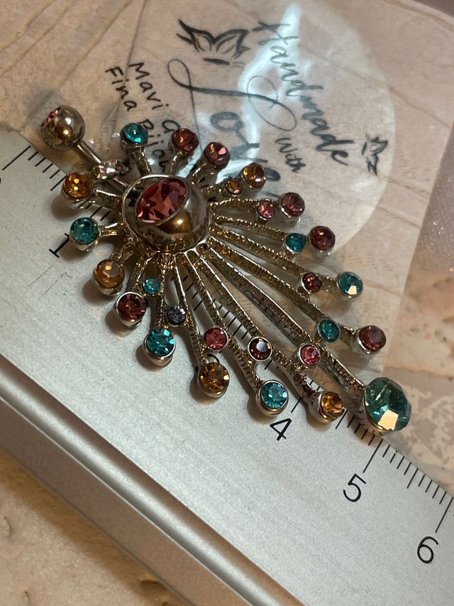 Piercing Lujo Acero Quirúrgico y Piedras 