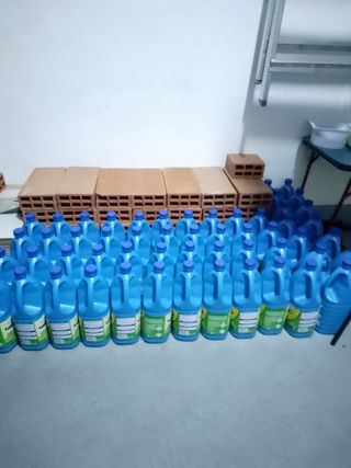 Lejía desinfectante y con detergente 