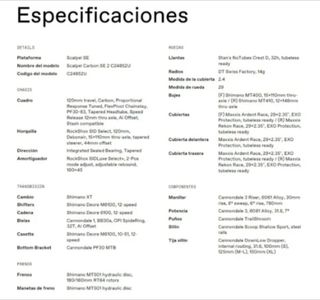 Bicicleta Doble Suspensión Carbono